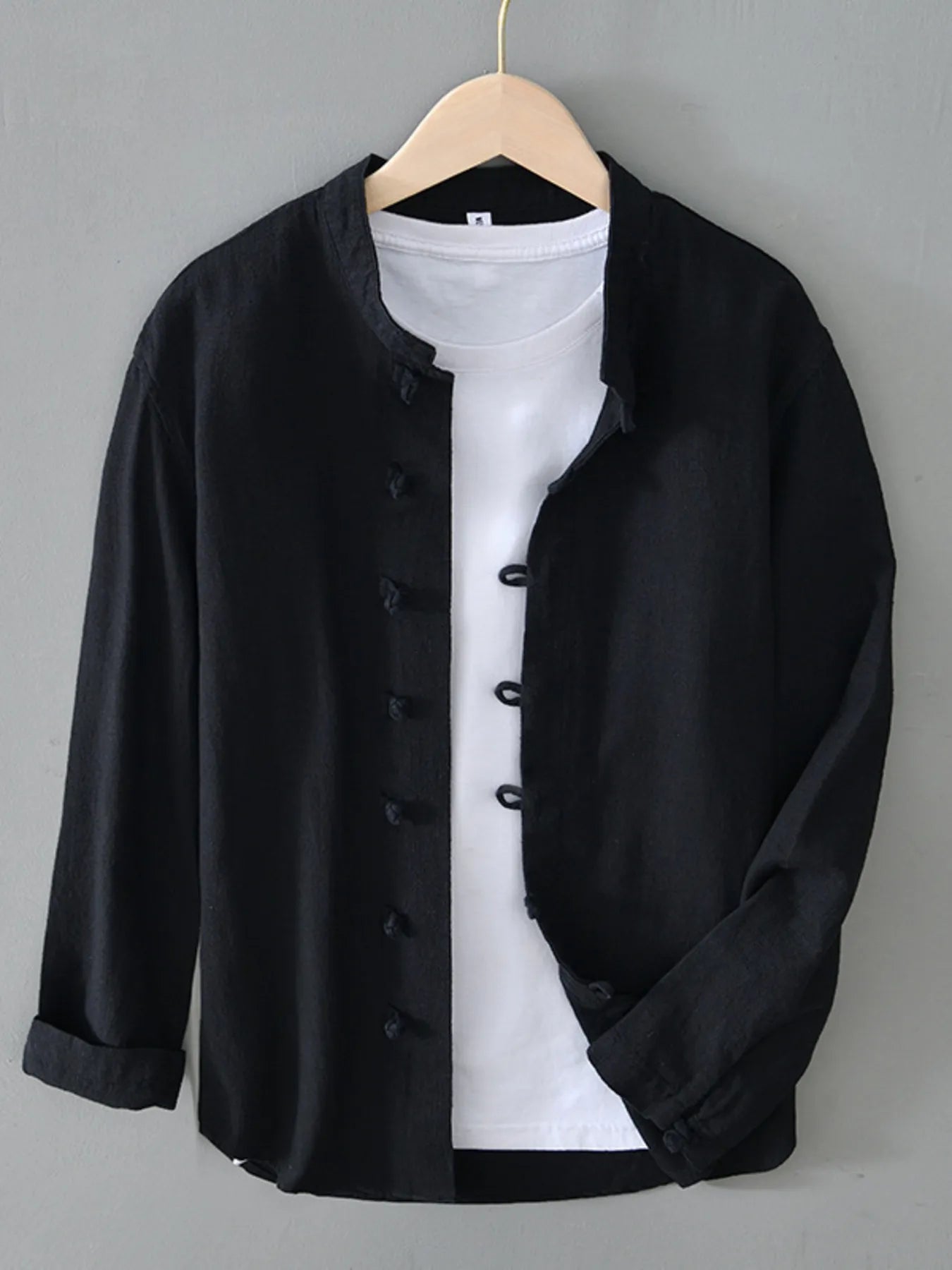 Men's Plus Size Button Up Long Sleeve Shirt - Tigbul's Variety Fashion Shop