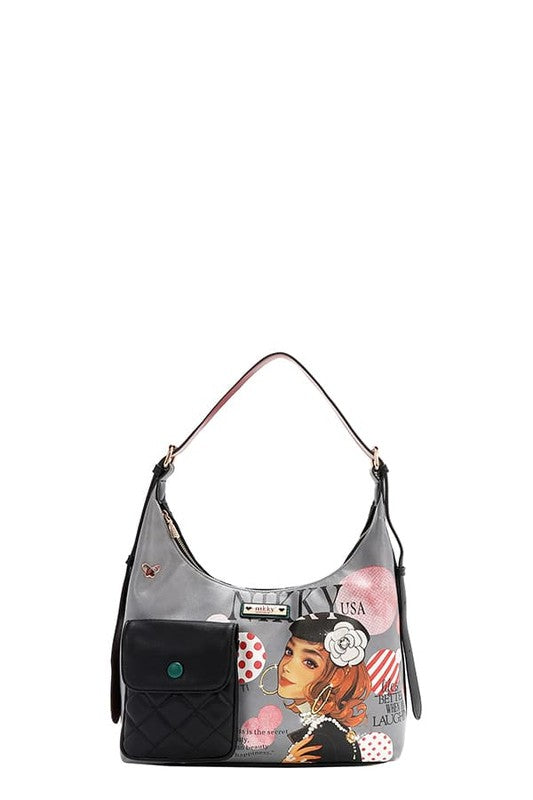 Nicole Lee USA Adjustable Strap Shoulder Bag - Tigbul's Variety Fashion Shop