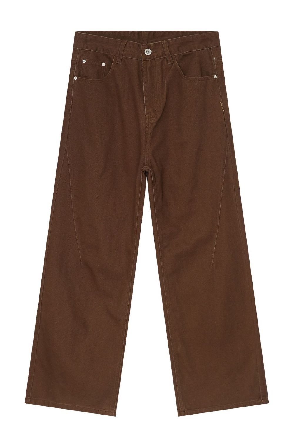 Men's Loose Fit Brown Jeans - Tigbul's Variety Fashion Shop