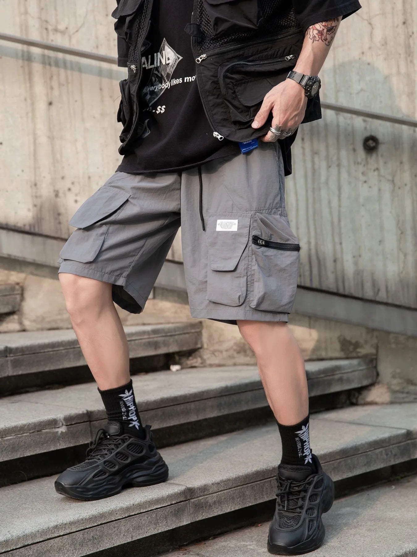 Men's Drawstring Cargo Shorts - Tigbul's Variety Fashion Shop