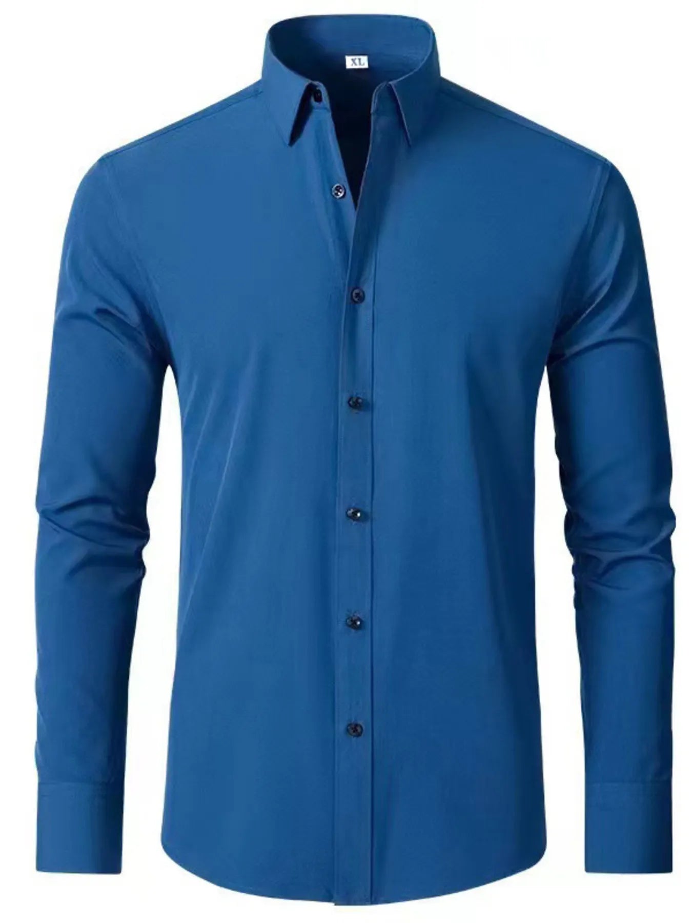 Men's Plus Size Button Up Long Sleeve Shirt - Tigbul's Variety Fashion Shop
