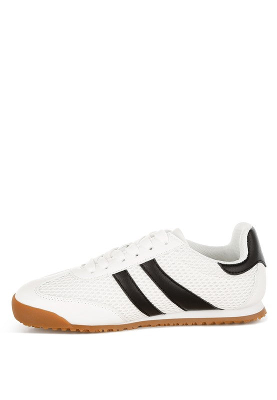 Blaster Casual Striped Lace-Up Sneakers - Tigbul's Variety Fashion Shop