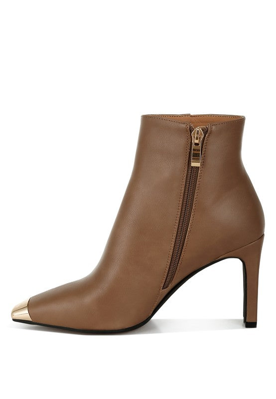 Orca Metallic Cap Toe Faux Leather Boots - Tigbul's Variety Fashion Shop