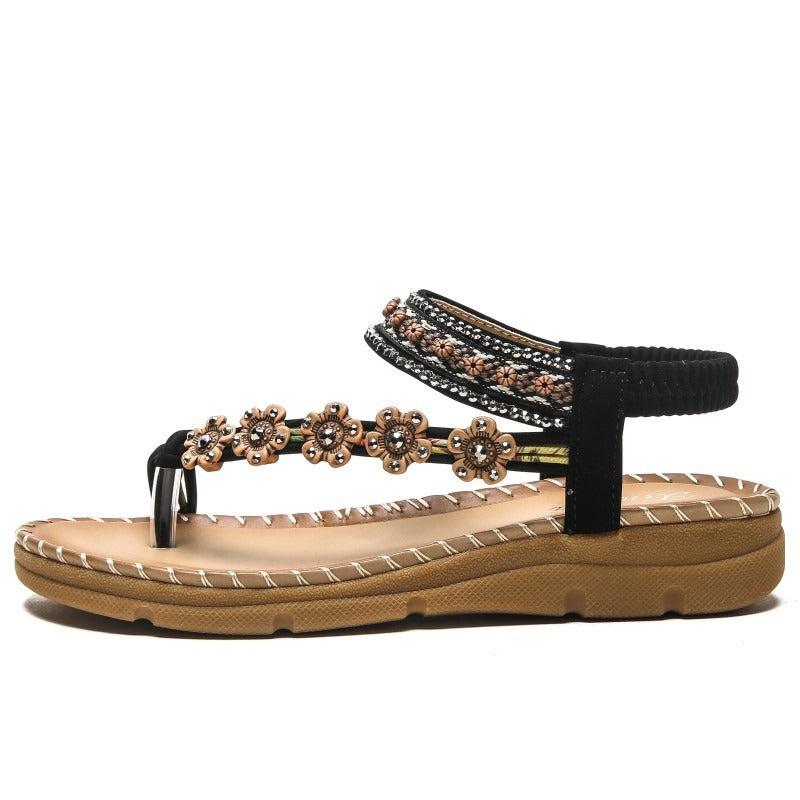 New Bohemian National Style Thick Soled Sandals Are Comfortable For Women - Tigbul's Variety Fashion Shop