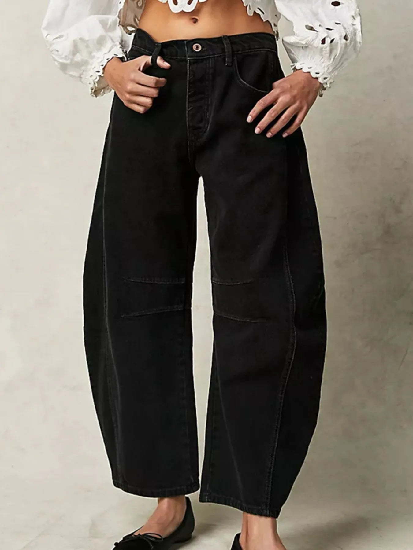 Wide Leg Relaxed Fit Jeans - Tigbul's Variety Fashion Shop