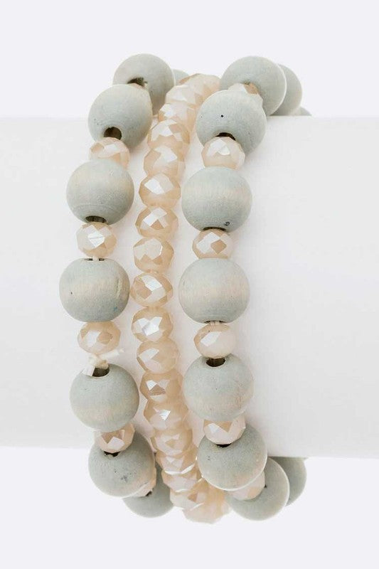 Mix Bead Stretch Bracelets Set - Tigbul's Variety Fashion Shop