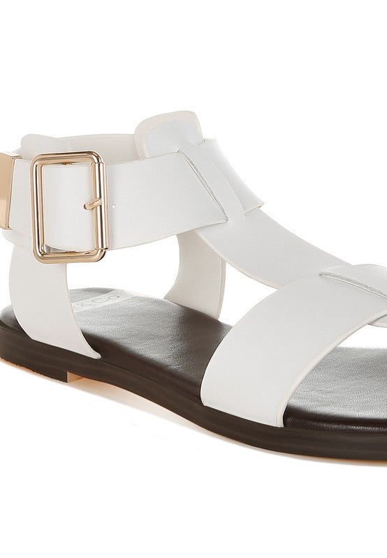 Shayla Gladiator Flat Sandals - Tigbul's Variety Fashion Shop