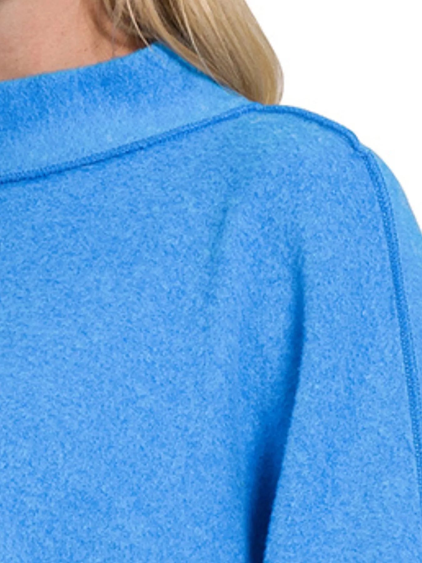 Zenana Brushed Melange Hacci Cropped Sweater - Tigbul's Variety Fashion Shop