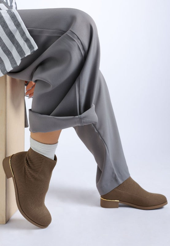 Rosamund Knitted Sock Boots - Tigbul's Variety Fashion Shop