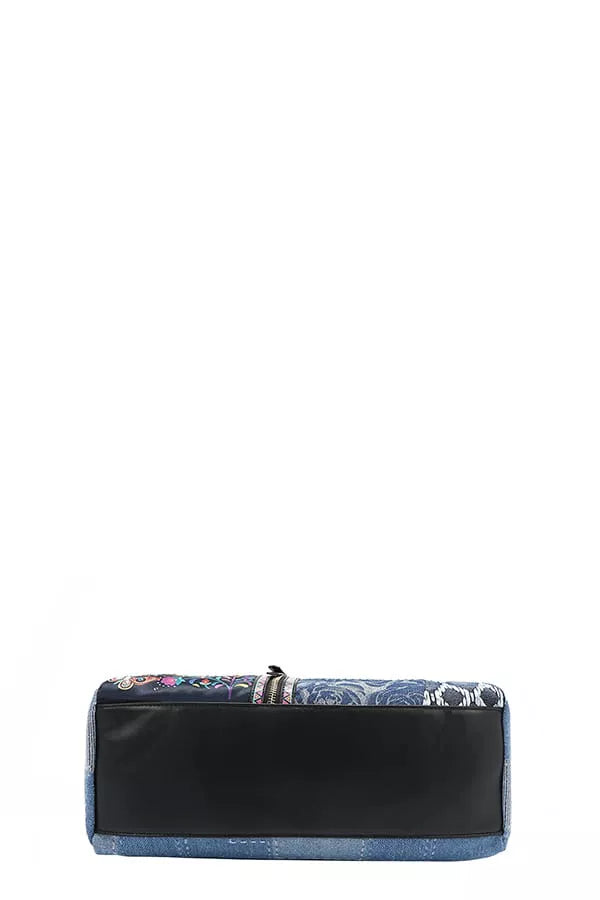 Nicole Lee USA Bosque De Amor Denim Boston Bag - Tigbul's Variety Fashion Shop