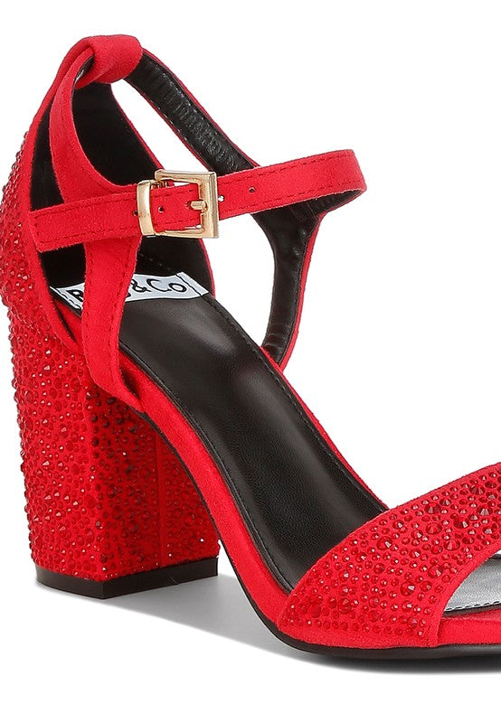 Navoli Rhinestones Embellished Sandals - Tigbul's Variety Fashion Shop