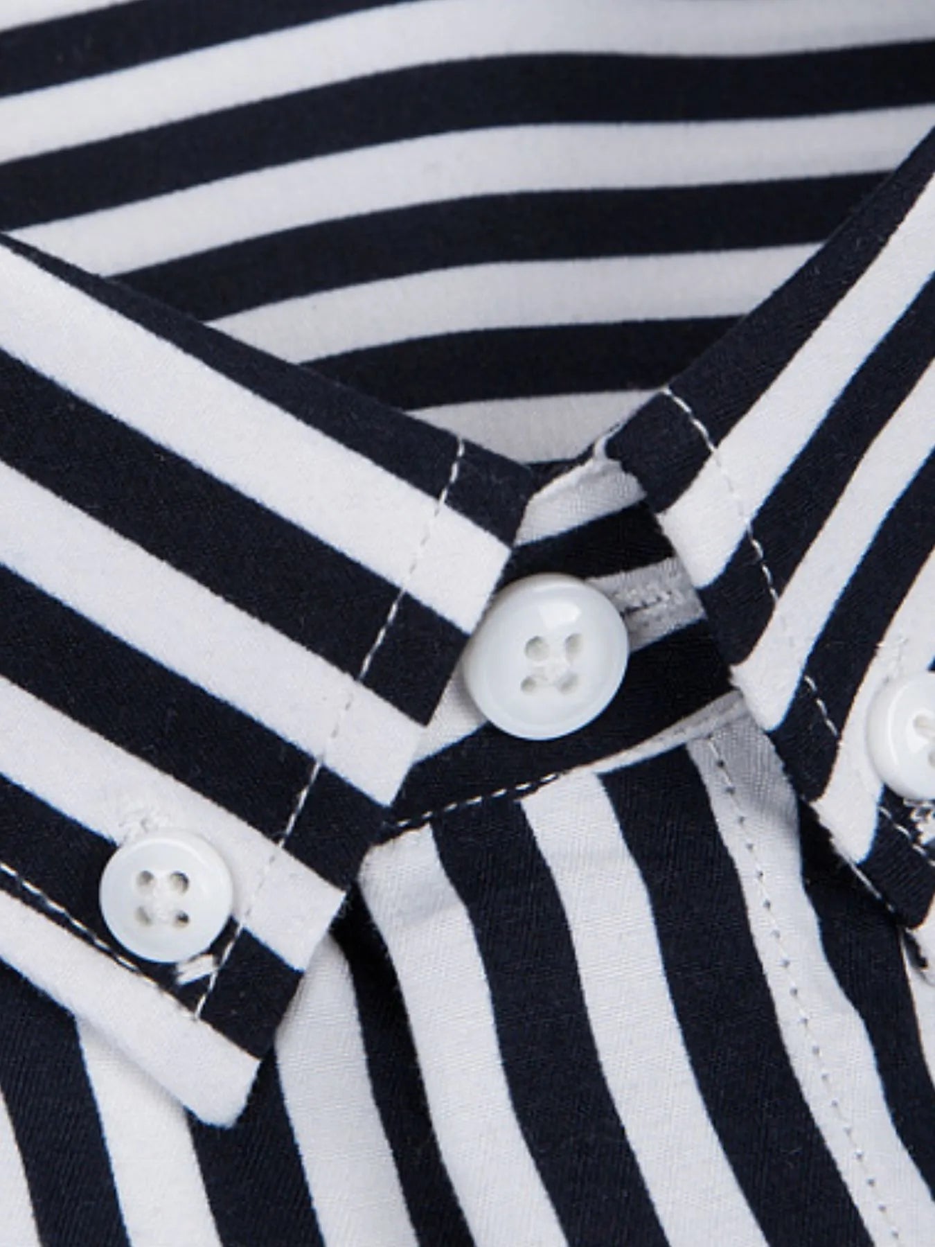 Men's Plus Size Striped Button Up Long Sleeve Shirt - Tigbul's Variety Fashion Shop