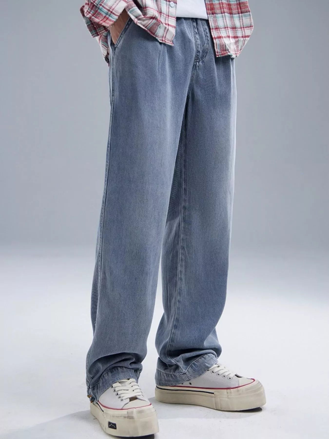 Men's Wide Leg Relaxed Fit Jeans - Tigbul's Variety Fashion Shop
