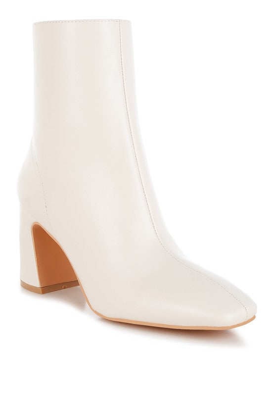 Bruna Square Toe Ankle Boots - Tigbul's Variety Fashion Shop