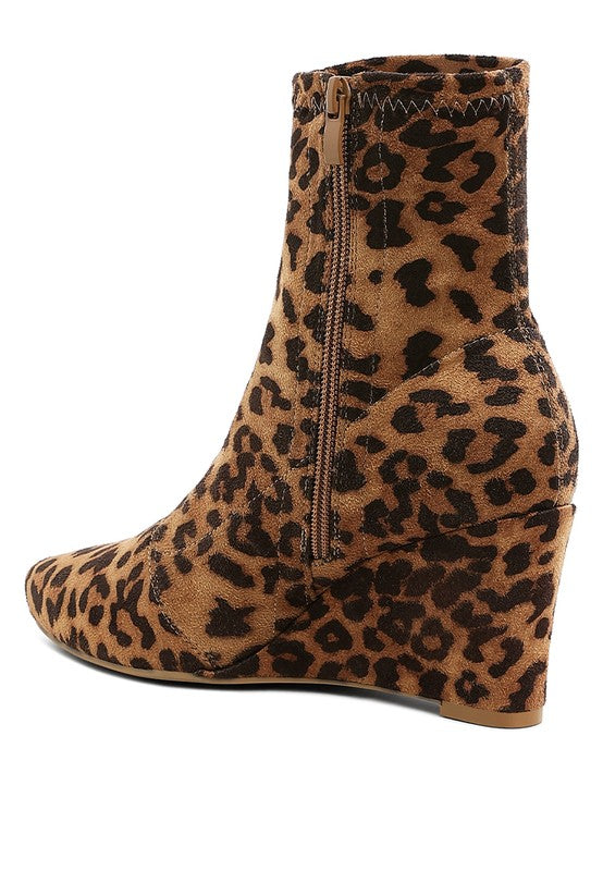 Yara Microfiber Wedge Sock Boots - Tigbul's Variety Fashion Shop