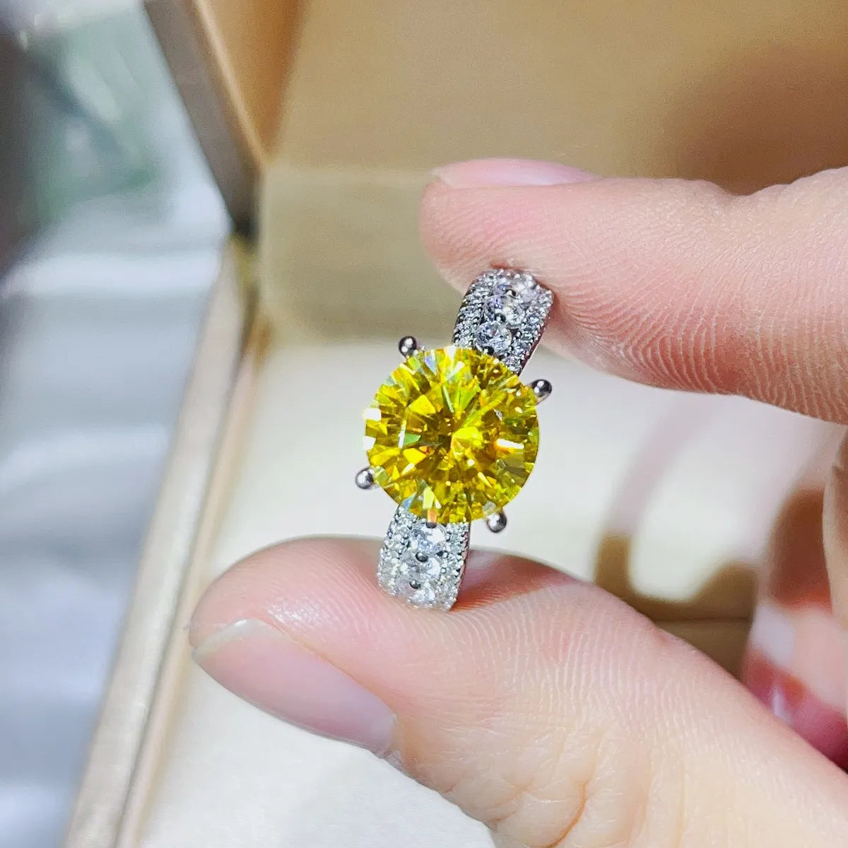 3 Carat Moissanite 925 Sterling Silver Ring - Tigbul's Variety Fashion Shop