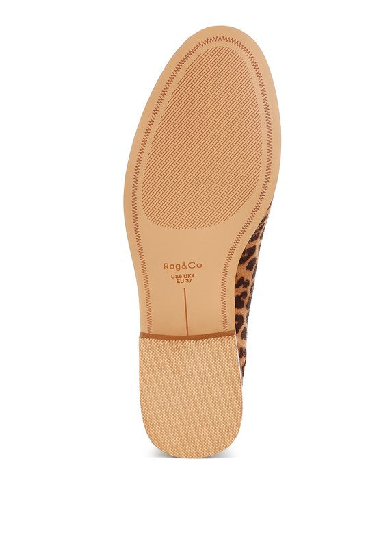 Cacani Leopard Print Heeled Loafers - Tigbul's Variety Fashion Shop