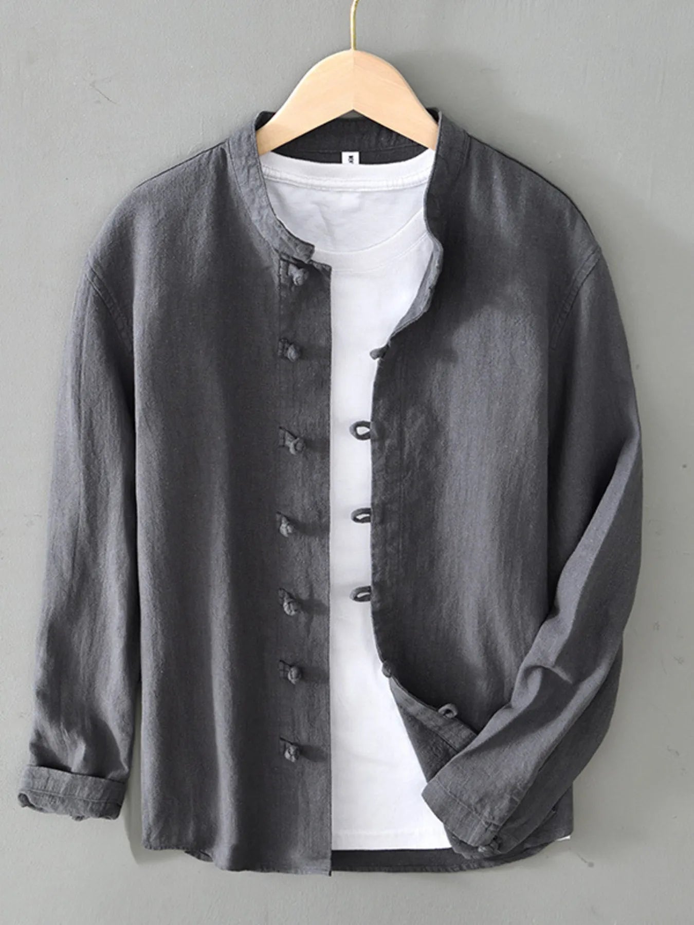 Men's Plus Size Button Up Long Sleeve Shirt - Tigbul's Variety Fashion Shop
