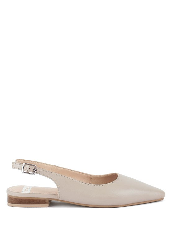 Hocane Real Suede Leather Slingback Sandals - Tigbul's Variety Fashion Shop