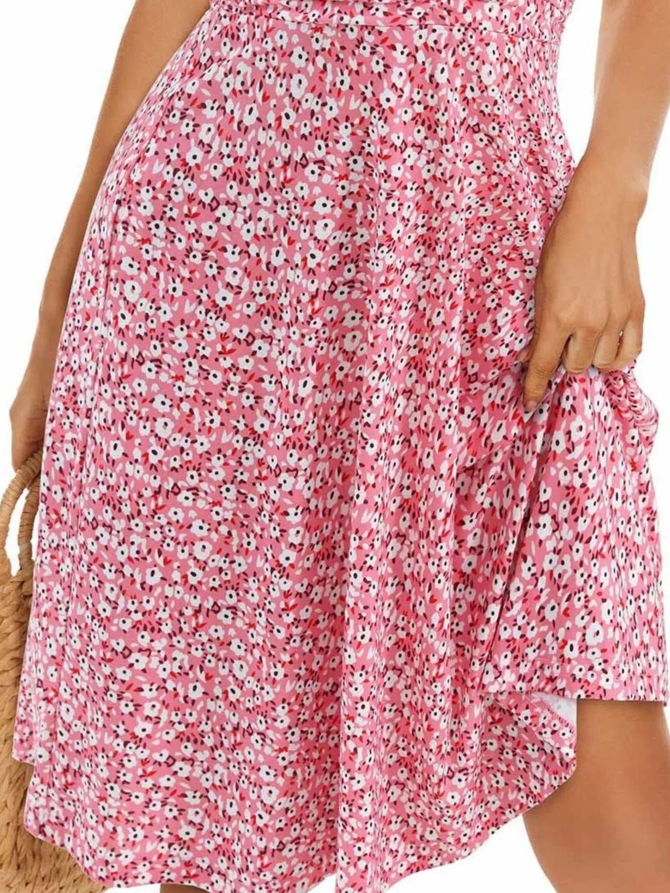 Printed Halter Neck Dress - Tigbul's Variety Fashion Shop