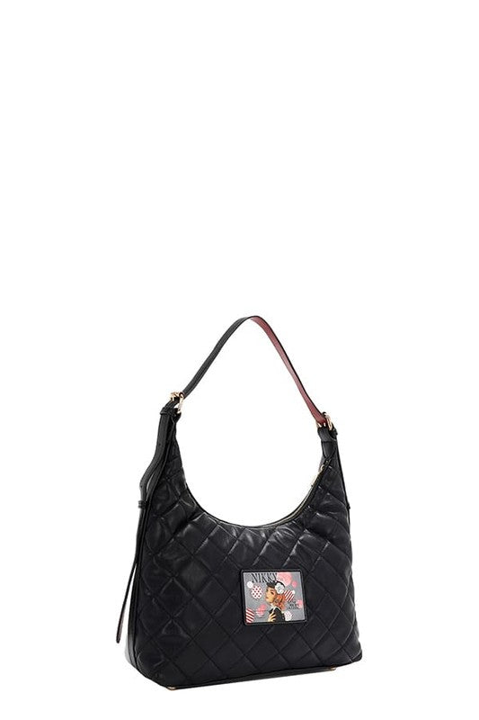 Nicole Lee USA Adjustable Strap Shoulder Bag - Tigbul's Variety Fashion Shop