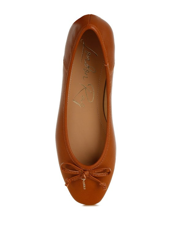 Enchanted Faux Leather Casual Ballerinas - Tigbul's Variety Fashion Shop