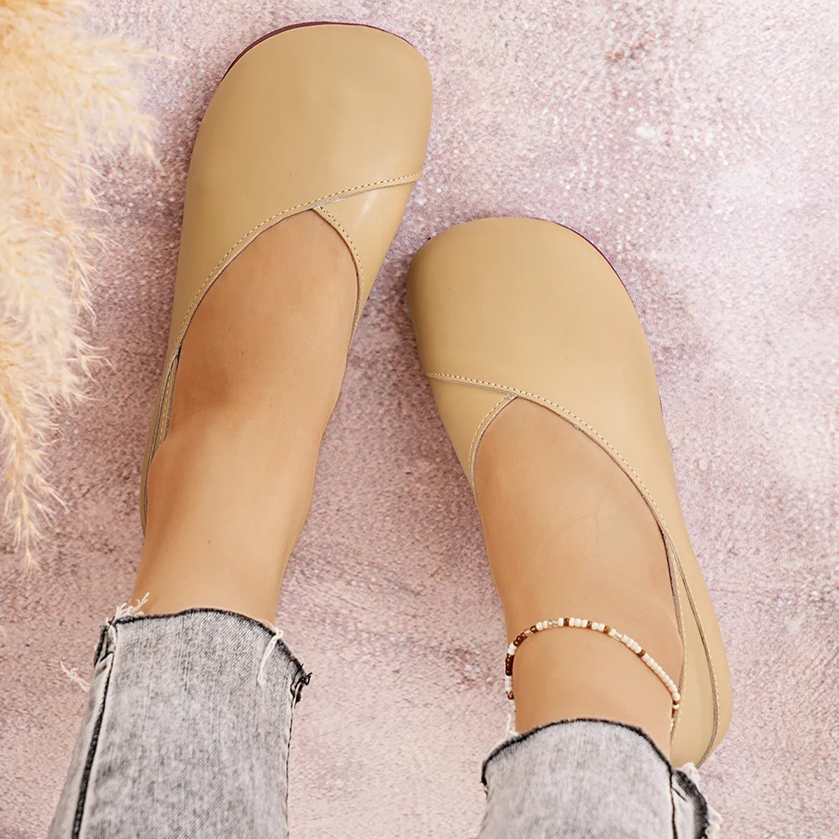 Round Toe Flats Slip-Ons - Tigbul's Variety Fashion Shop