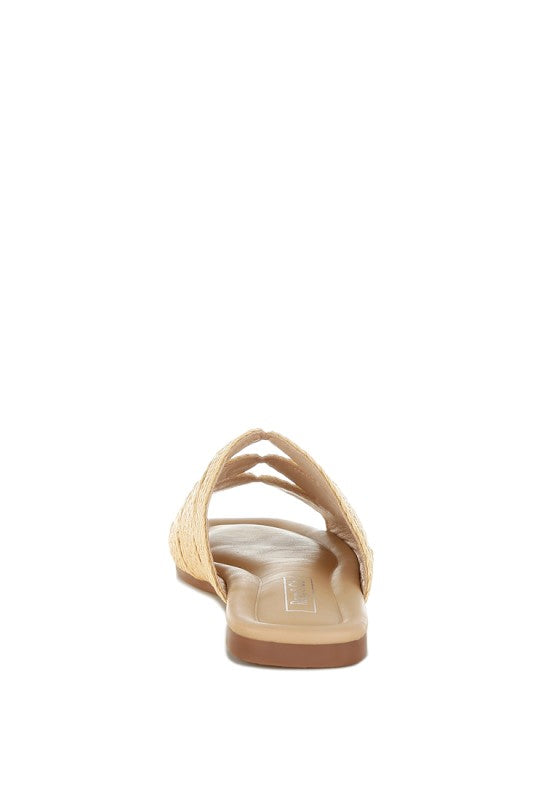 Daisy Doe Raffia Square Toe Flats - Tigbul's Variety Fashion Shop