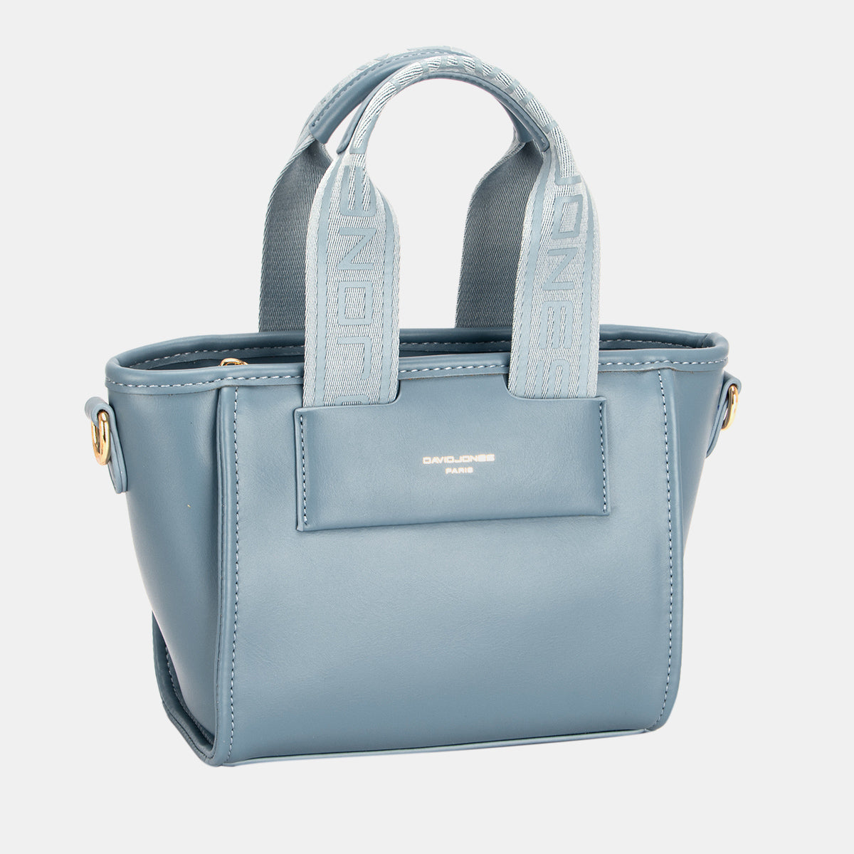David Jones Small Handbag with Embossed Pattern Handles - Tigbul's Variety Fashion Shop