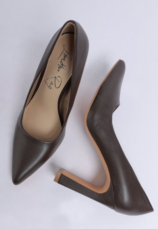 Shacarri Faux Leather Pumps - Tigbul's Variety Fashion Shop