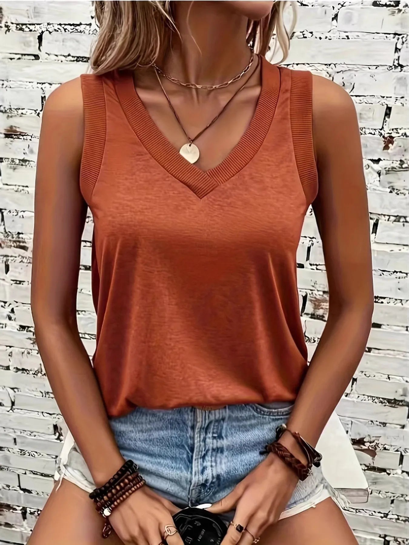 V-Neck Tank - Tigbul's Variety Fashion Shop