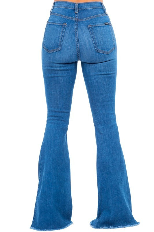 Bell Bottom Jean in Medium Wash Made in USA - Tigbul's Variety Fashion Shop