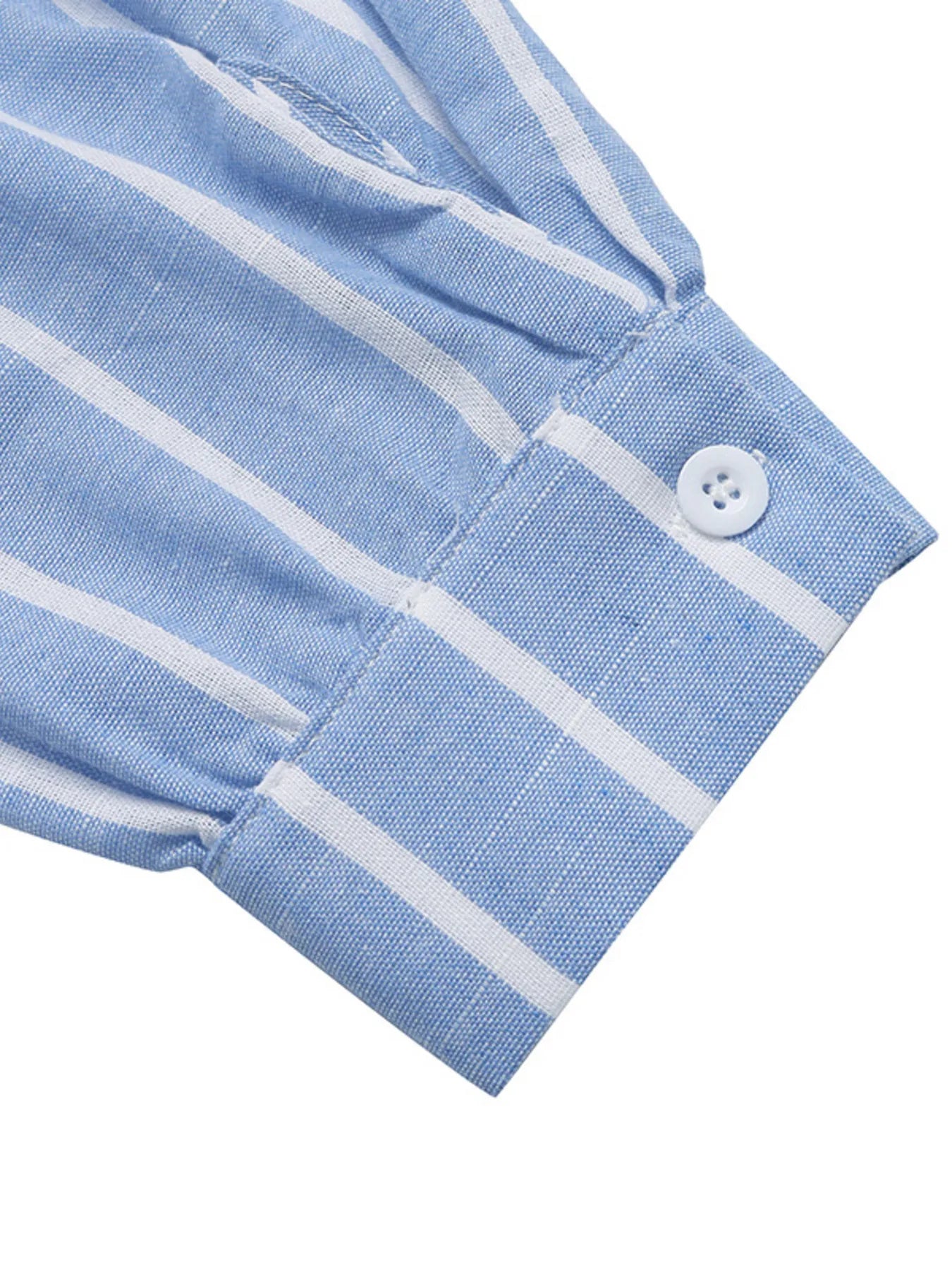 Striped Oversized Button-Down Shirt - Tigbul's Variety Fashion Shop