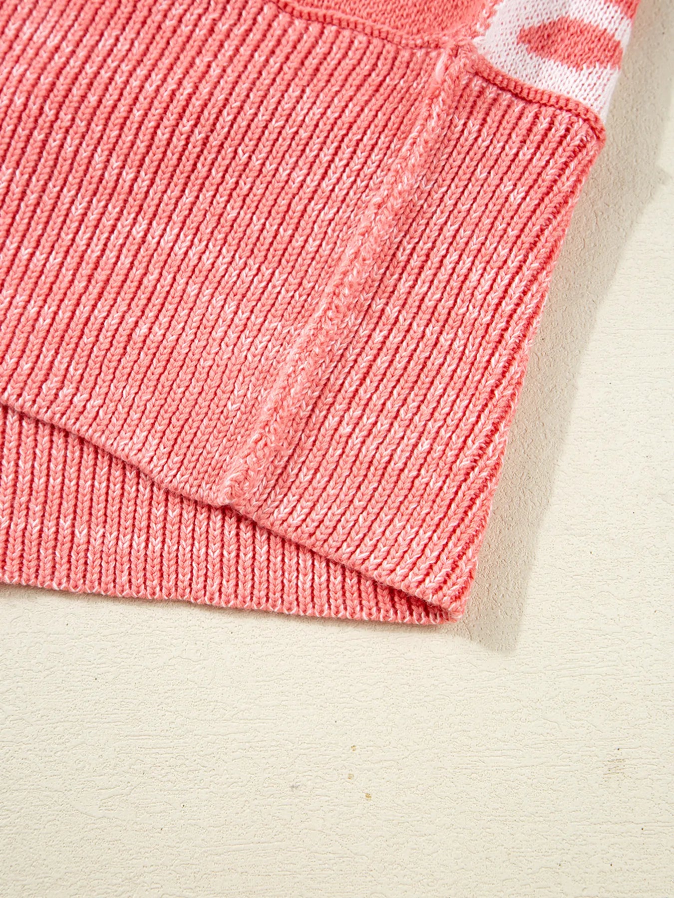 andycane Snowflake Checker Drop Shoulder Sweater - Tigbul's Variety Fashion Shop