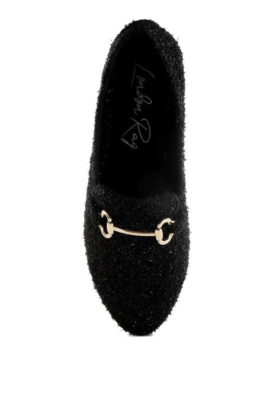 Danbury Horsebit Detail Shiny Loafers - Tigbul's Variety Fashion Shop
