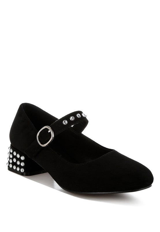 Sima Studded Mary Jane Pumps - Tigbul's Variety Fashion Shop
