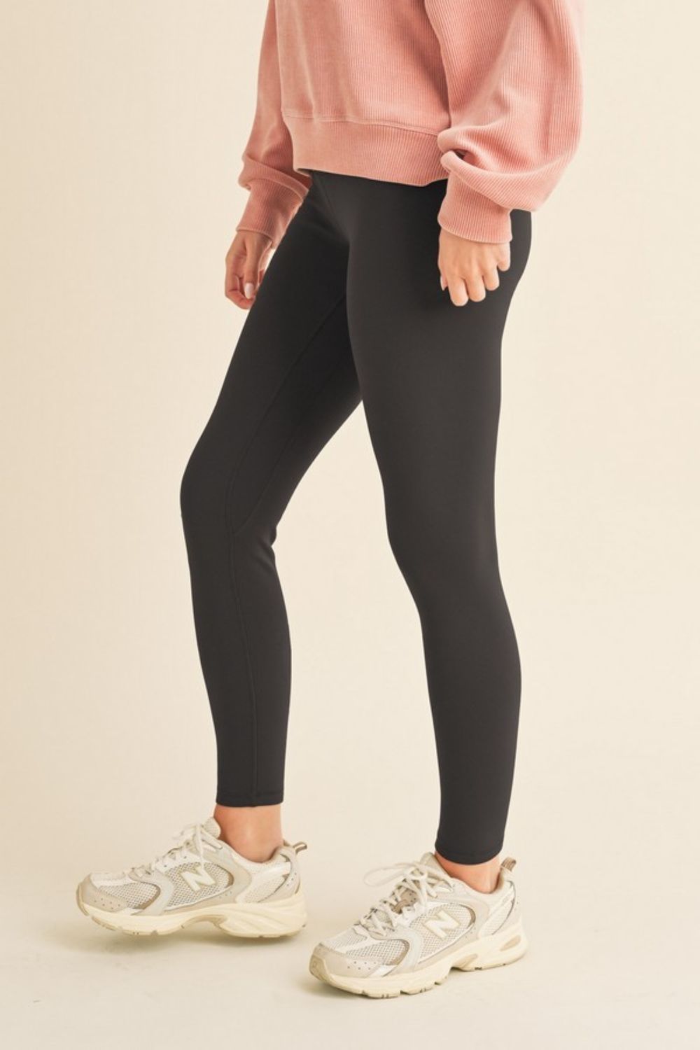 Black Fleece Lined High Waisted Leggings - Tigbul's Variety Fashion Shop