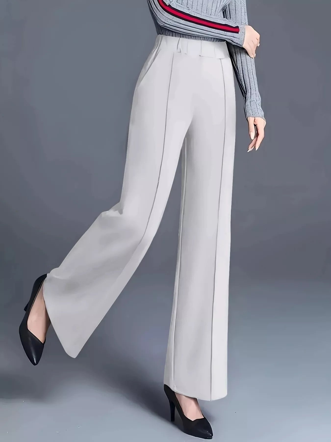 High-Waisted Wide Leg Pants - Tigbul's Variety Fashion Shop