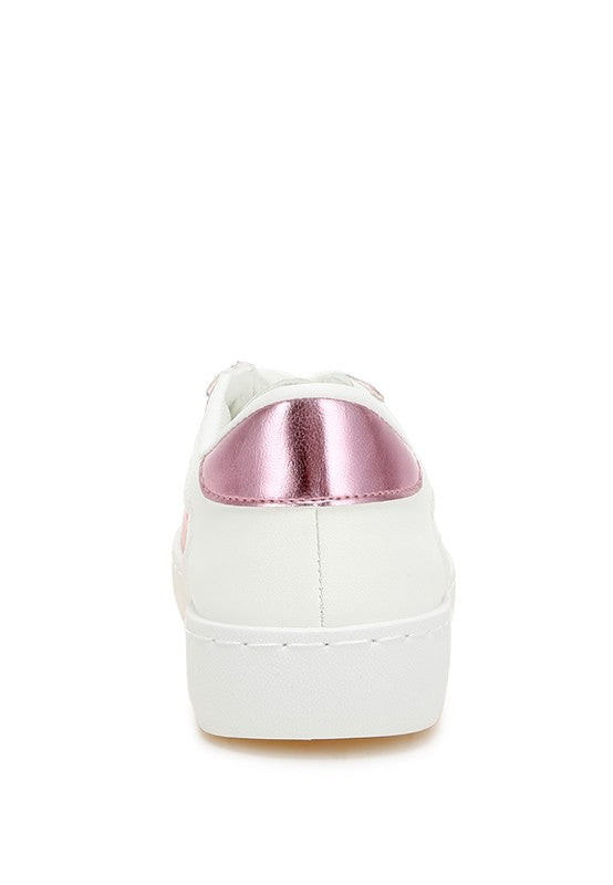 Cosmolight Glitter Faux Leather Sneakers - Tigbul's Variety Fashion Shop