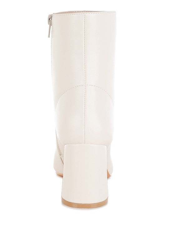 Bruna Square Toe Ankle Boots - Tigbul's Variety Fashion Shop
