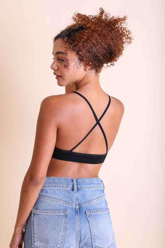 Crochet Lace High Neck Bralette - Tigbul's Variety Fashion Shop