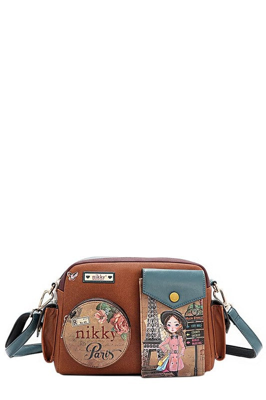 Nicole Lee USA Multi Pocket Messenger Bag - Tigbul's Variety Fashion Shop