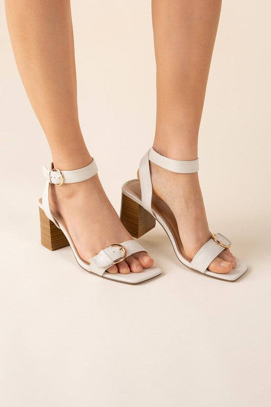 TREATY-S Buckle Sandal Heel - Tigbul's Variety Fashion Shop