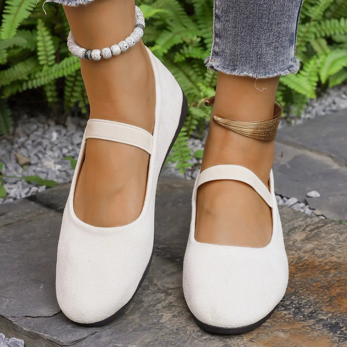 Round Toe Flats Slip-Ons - Tigbul's Variety Fashion Shop
