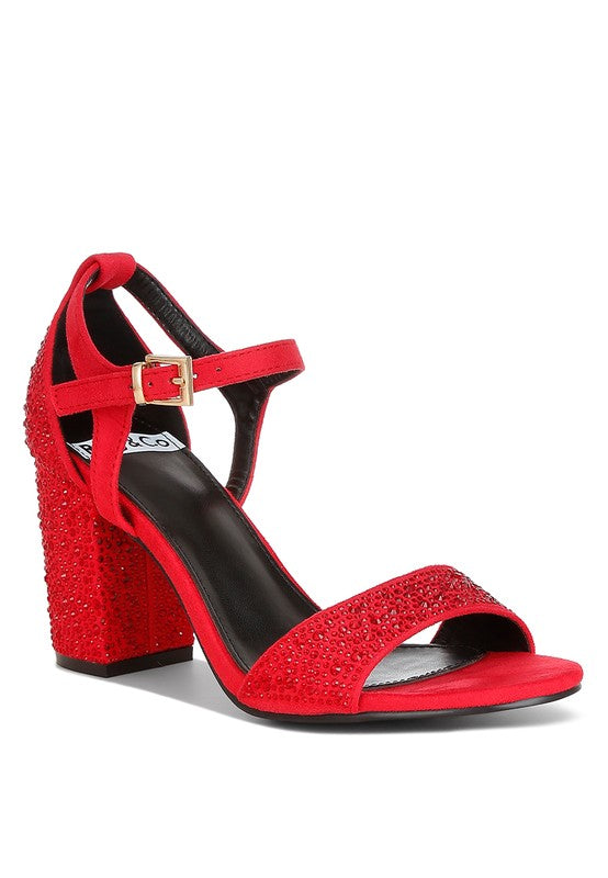 Navoli Rhinestones Embellished Sandals - Tigbul's Variety Fashion Shop
