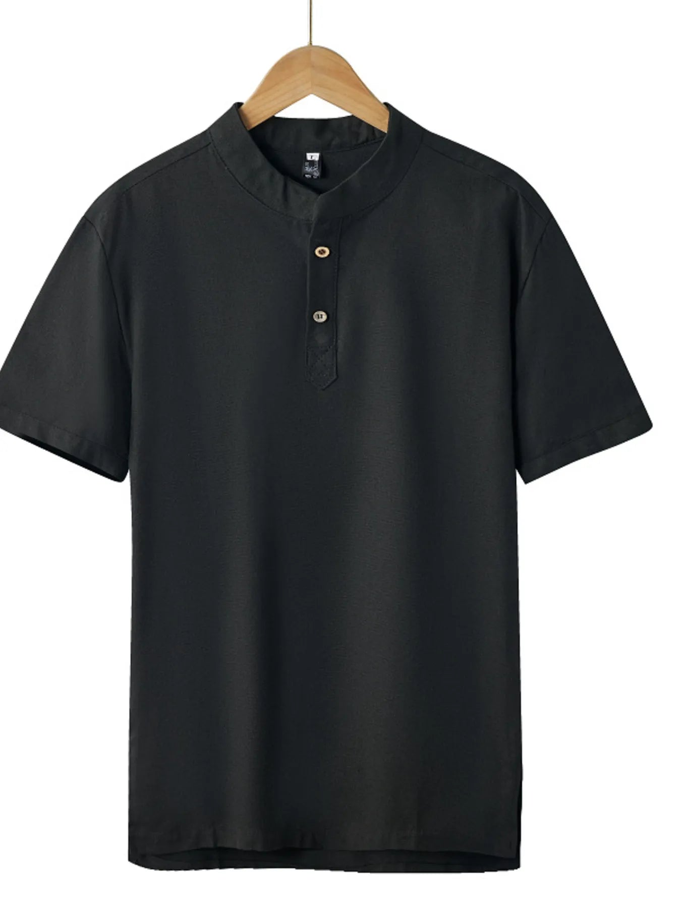 Men's Plus Size Button Detail Short Sleeve Blouse - Tigbul's Variety Fashion Shop