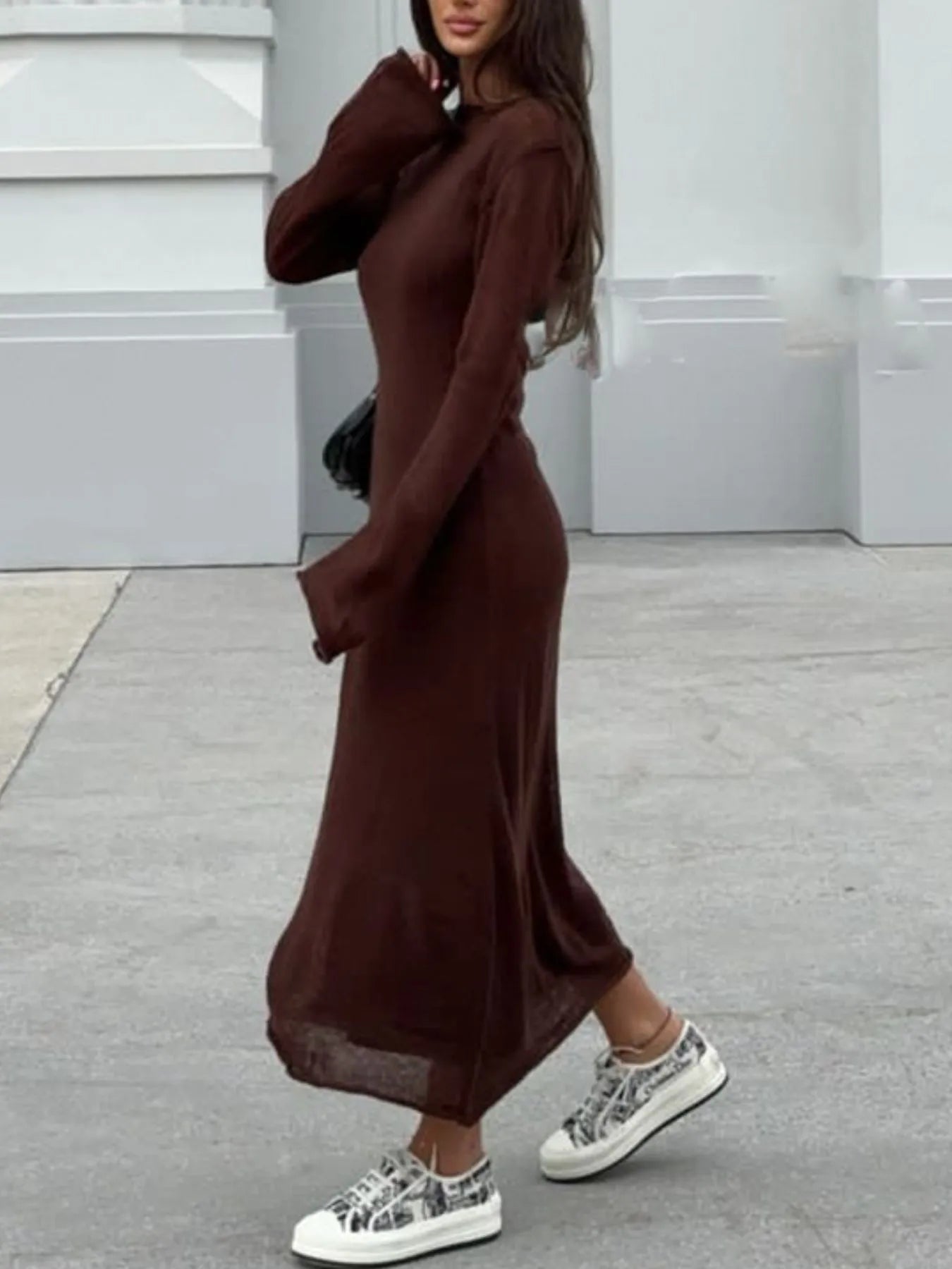 Ribbed Knit Cami Dress and Cover Up Sweater Set - Tigbul's Variety Fashion Shop
