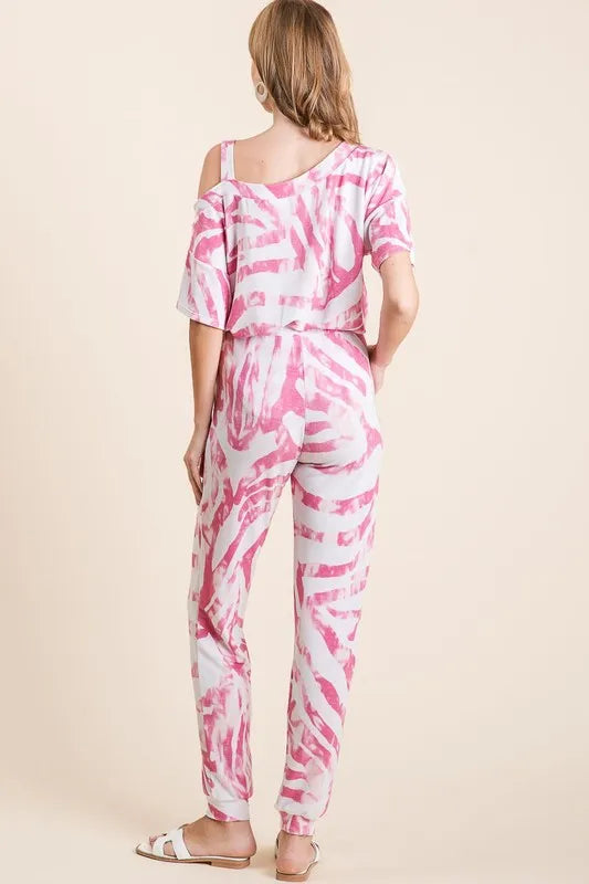 Zebra Print French Terry Fuchsia Top and Pants Set - Tigbul's Variety Fashion Shop