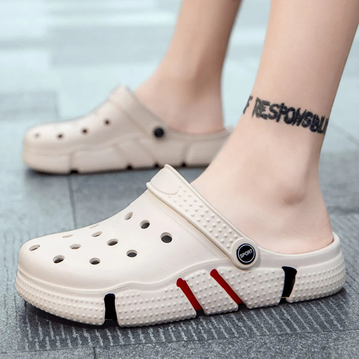 Men's Round Toe Platform Sandals - Tigbul's Variety Fashion Shop