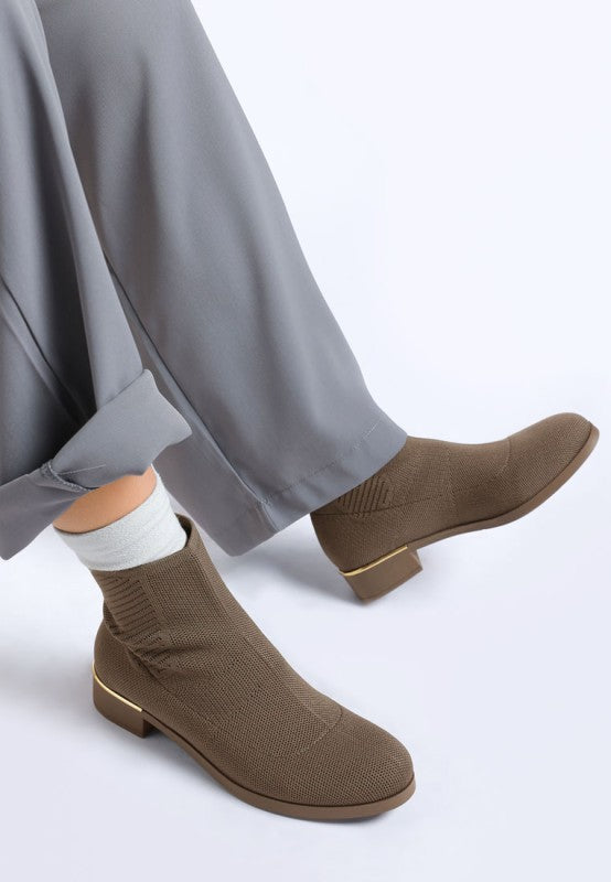Rosamund Knitted Sock Boots - Tigbul's Variety Fashion Shop